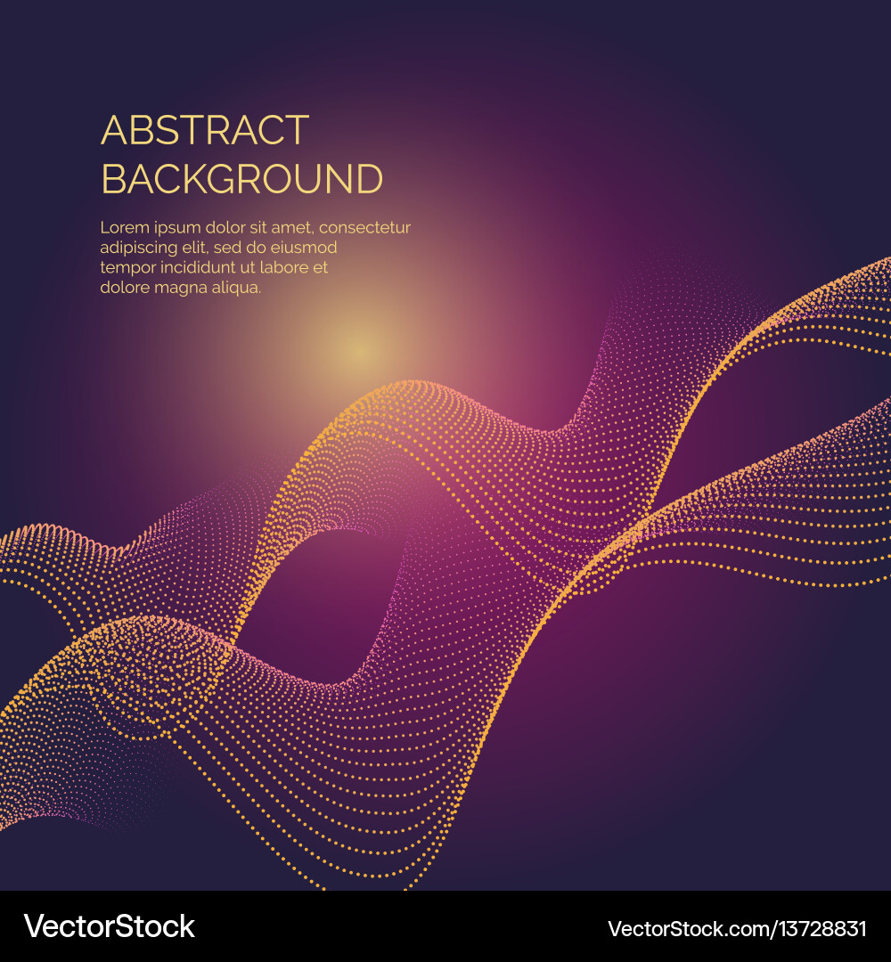 Abstract background with a dynamic waves vector image