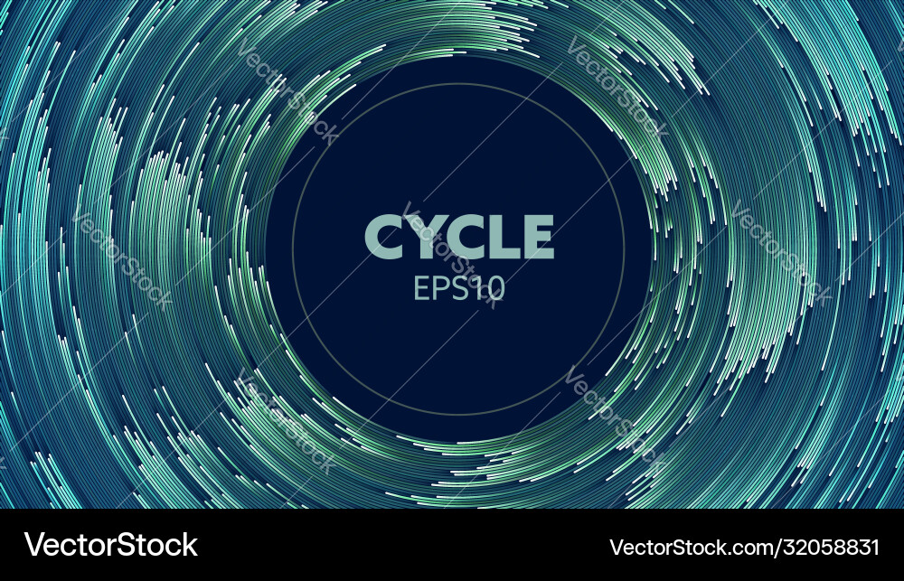 Concentric abstract particle motion Concentric abstract particle motion vector image