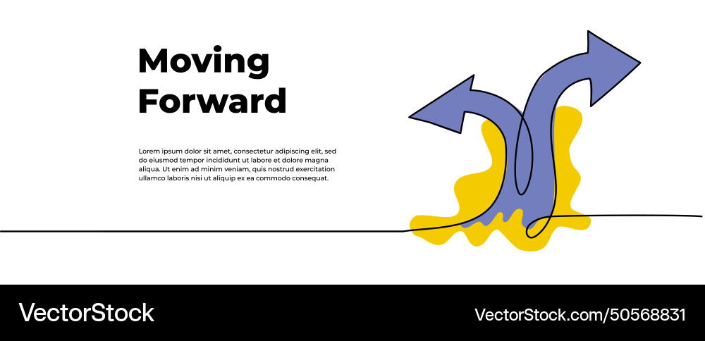 Continuous line design of arrows pointing up Vector Image