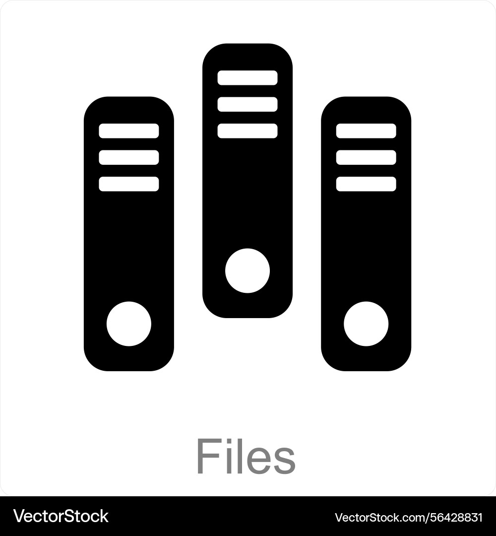 Files icon concept Vector Image