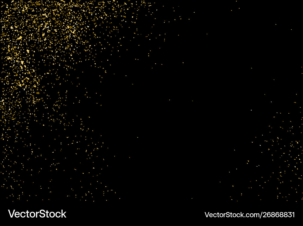 Gold glitter texture Gold glitter texture vector image