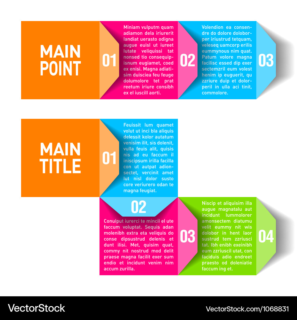 Process Flow Chart Template Vector Image