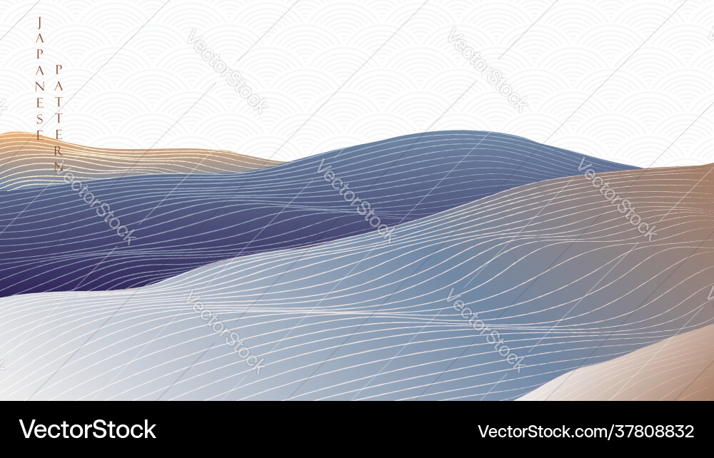Abstract landscape background with line pattern Abstract landscape background with line pattern vector image