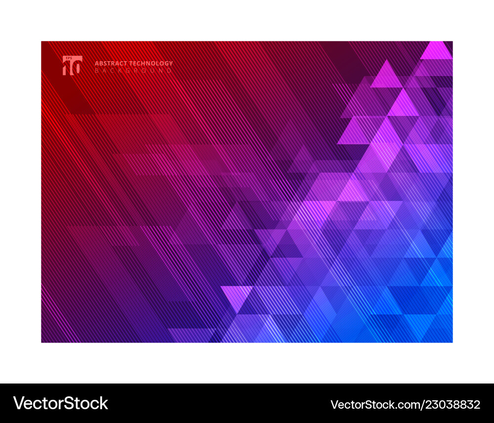 Abstract lines and triangles pattern on blue Abstract lines and triangles pattern on blue vector image
