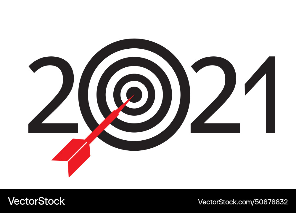 Black and red 2021 logo in the form of numbers Black and red 2021 logo in the form of numbers vector image