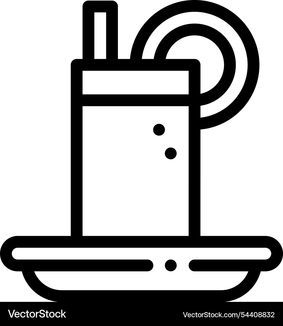 Juice icon thin linear style design isolated Juice icon thin linear style design isolated vector image