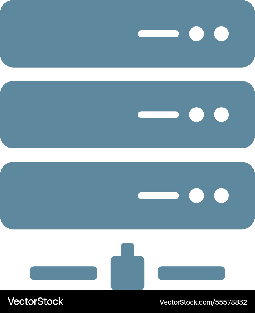 Server flat web icon concept Server flat web icon concept vector image