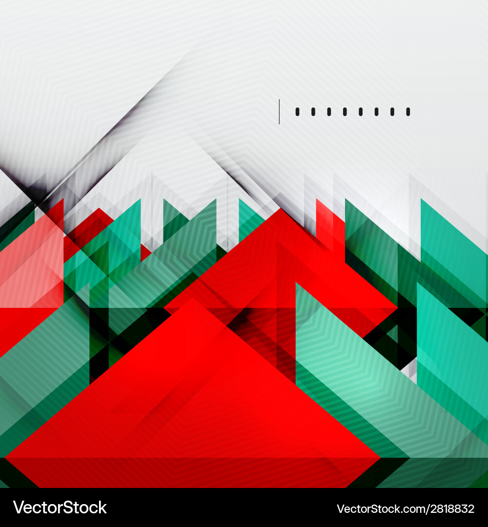 Squares and shadows - tech abstract background vector image