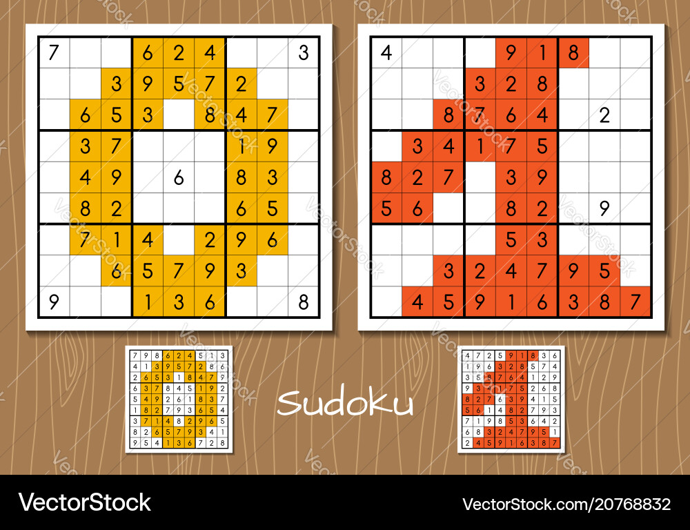 Sudoku set with the answers 0 1 numbers Sudoku set with the answers 0 1 numbers vector image