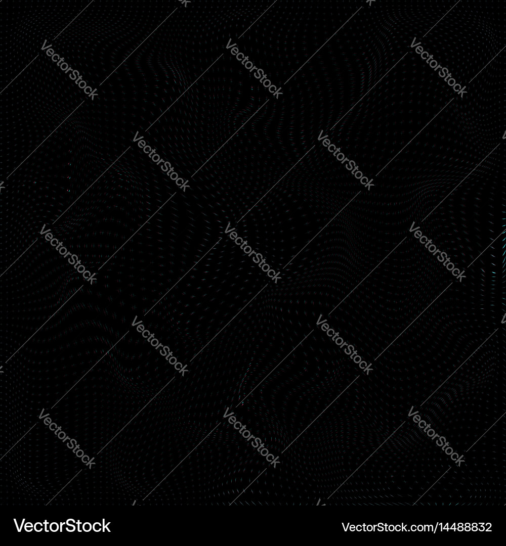 Warped parametric particles surface background vector image