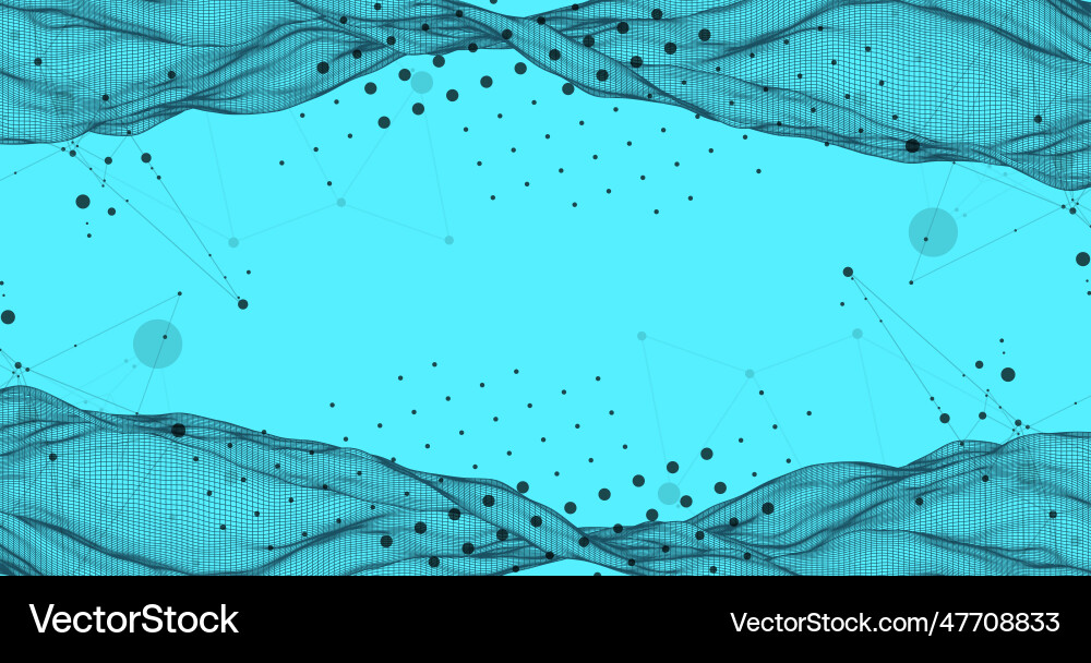 Abstract wave is made in a frame style template Abstract wave is made in a frame style template vector image