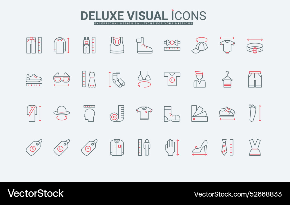 Clothes size guide to measure circumference width Vector Image