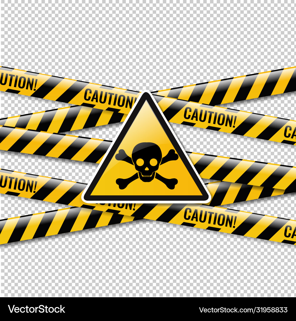 Danger sign and isolated transparent background Danger sign and isolated transparent background vector image