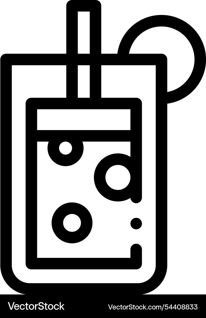 Juice icon thin linear style design isolated Juice icon thin linear style design isolated vector image