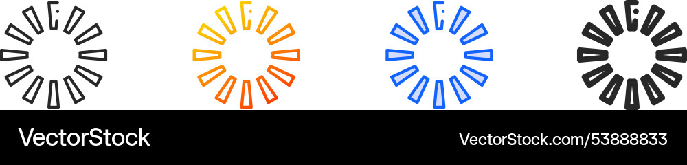 Loading iconthin linear gradient blue stroke Loading iconthin linear gradient blue stroke Vector Image