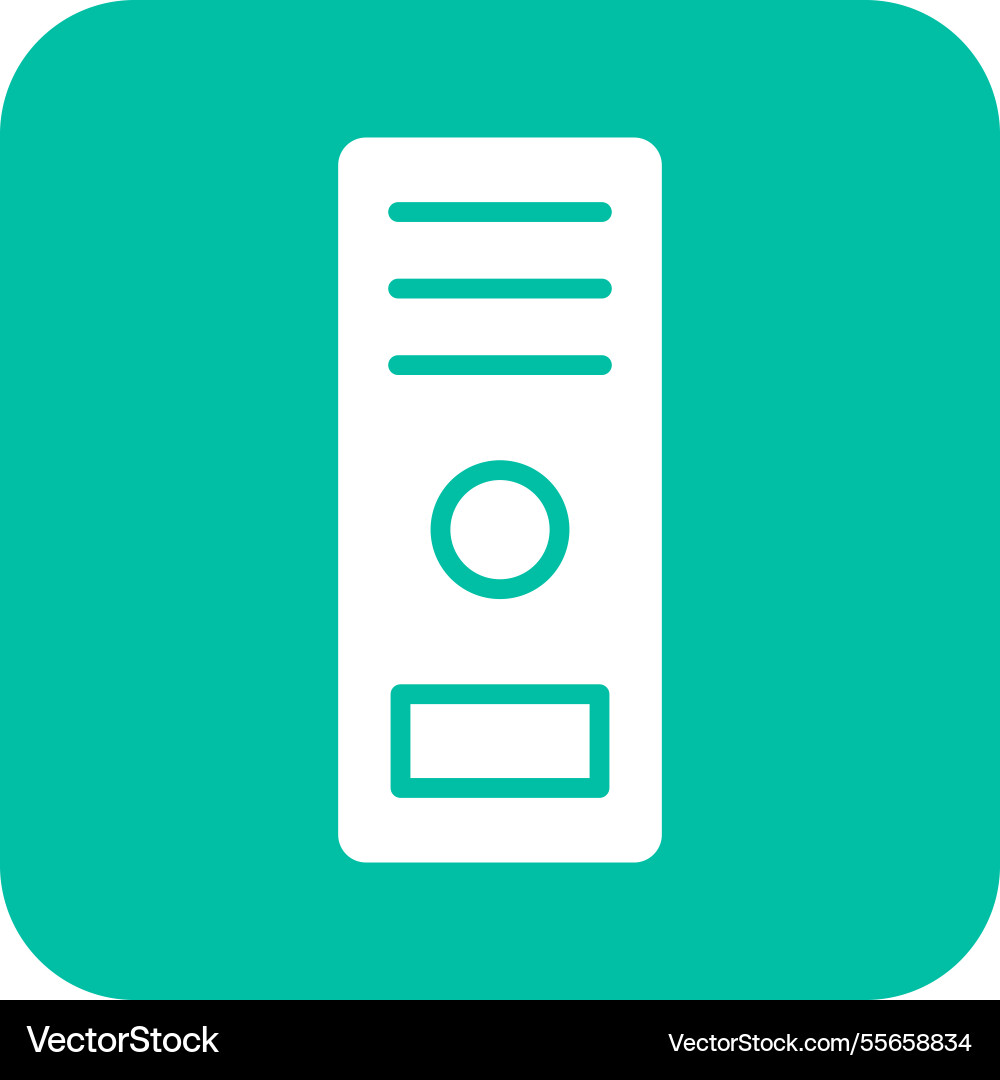Computer case icon design Vector Image