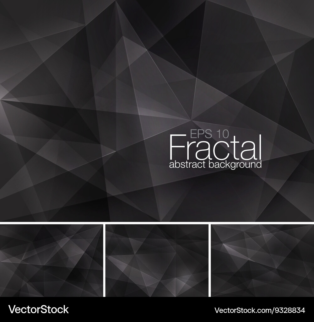 Fractal Ice Geometry Background vector image
