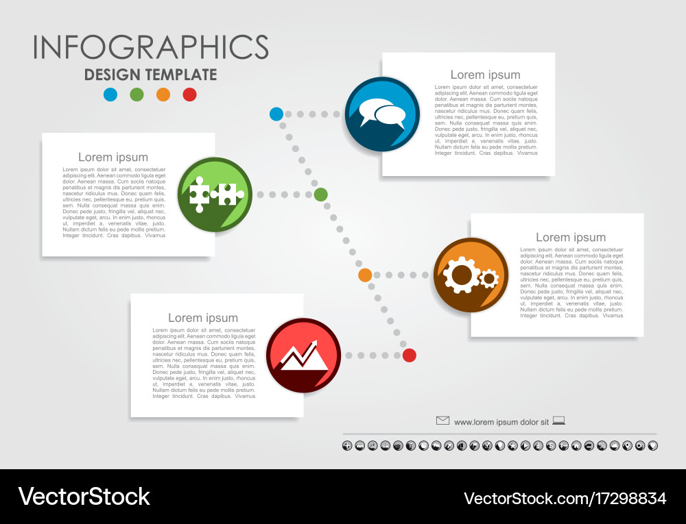 Infographic template can be used for workflow Vector Image