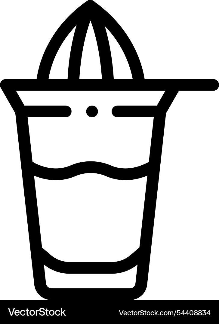 Juice icon thin linear style design isolated Juice icon thin linear style design isolated vector image