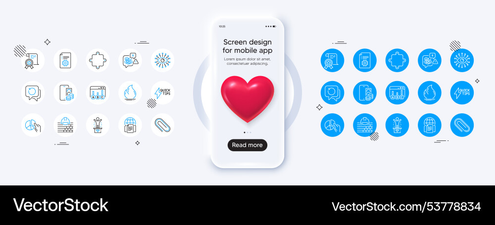 Quickstart guide pie chart and artificial Quickstart guide pie chart and artificial vector image