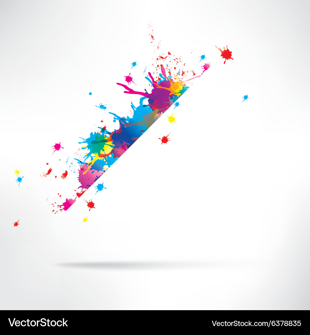Abstract background with splash vector image