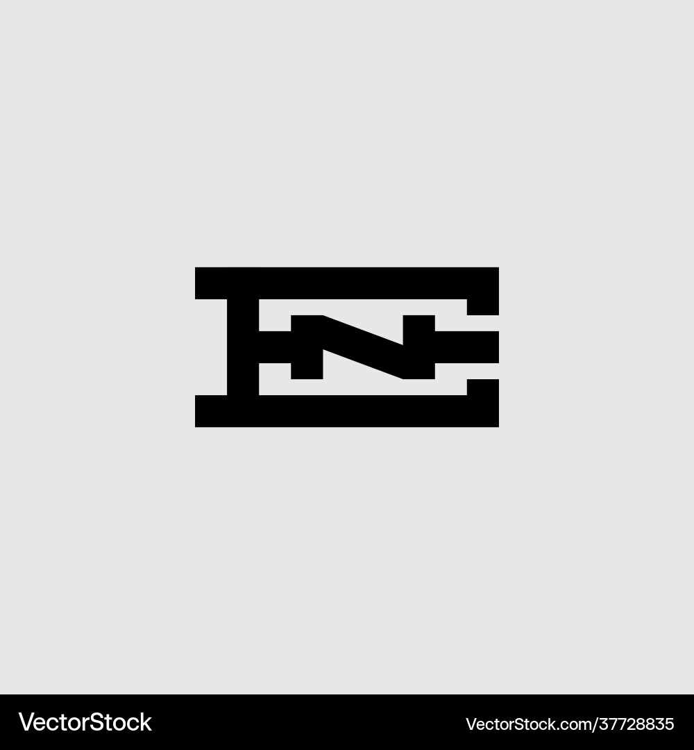 En - design element or icon logo with letters e En - design element or icon logo with letters e vector image