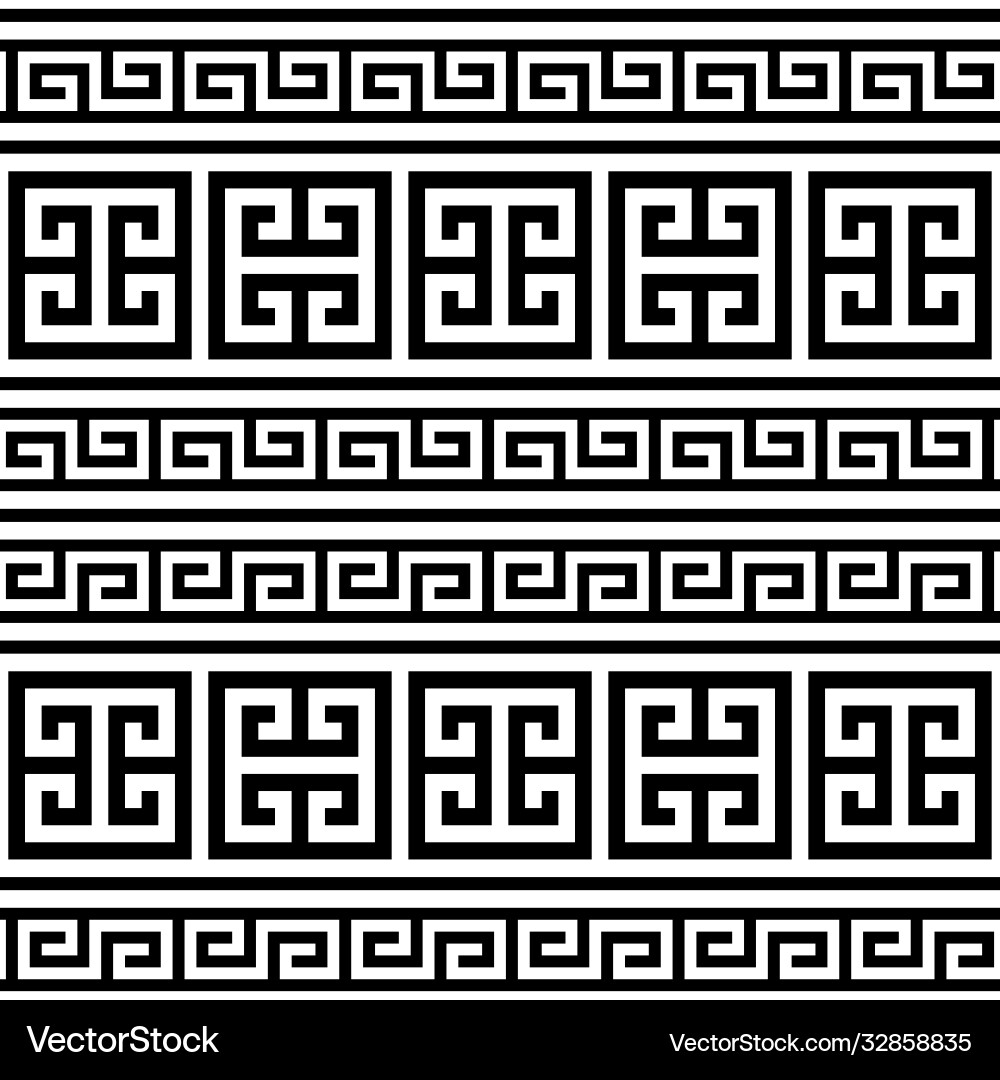 Retro griechischen Schlüssel Muster nahtloses Design Retro griechischen Schlüssel Muster nahtloses Design vektorbild