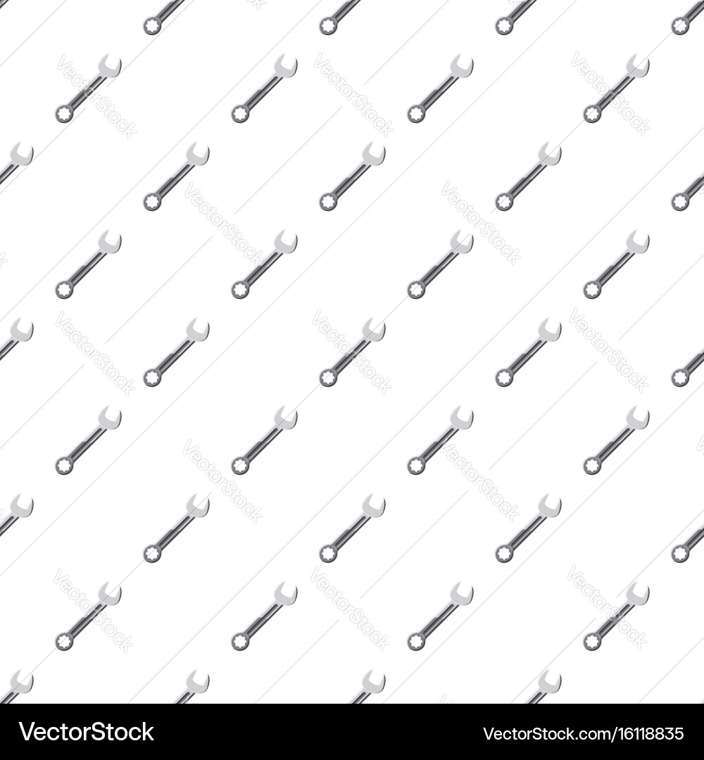 Spanner tool pattern Vector Image