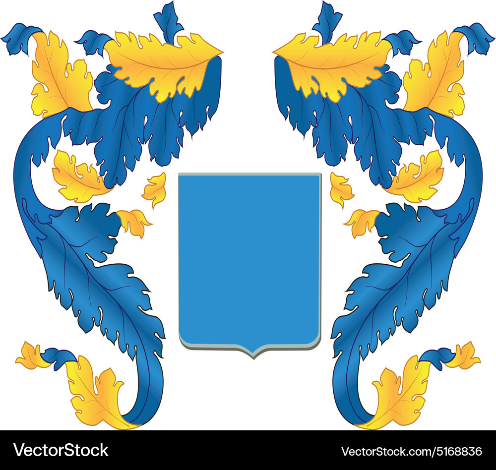 Geraldic background isolated element Vector Image