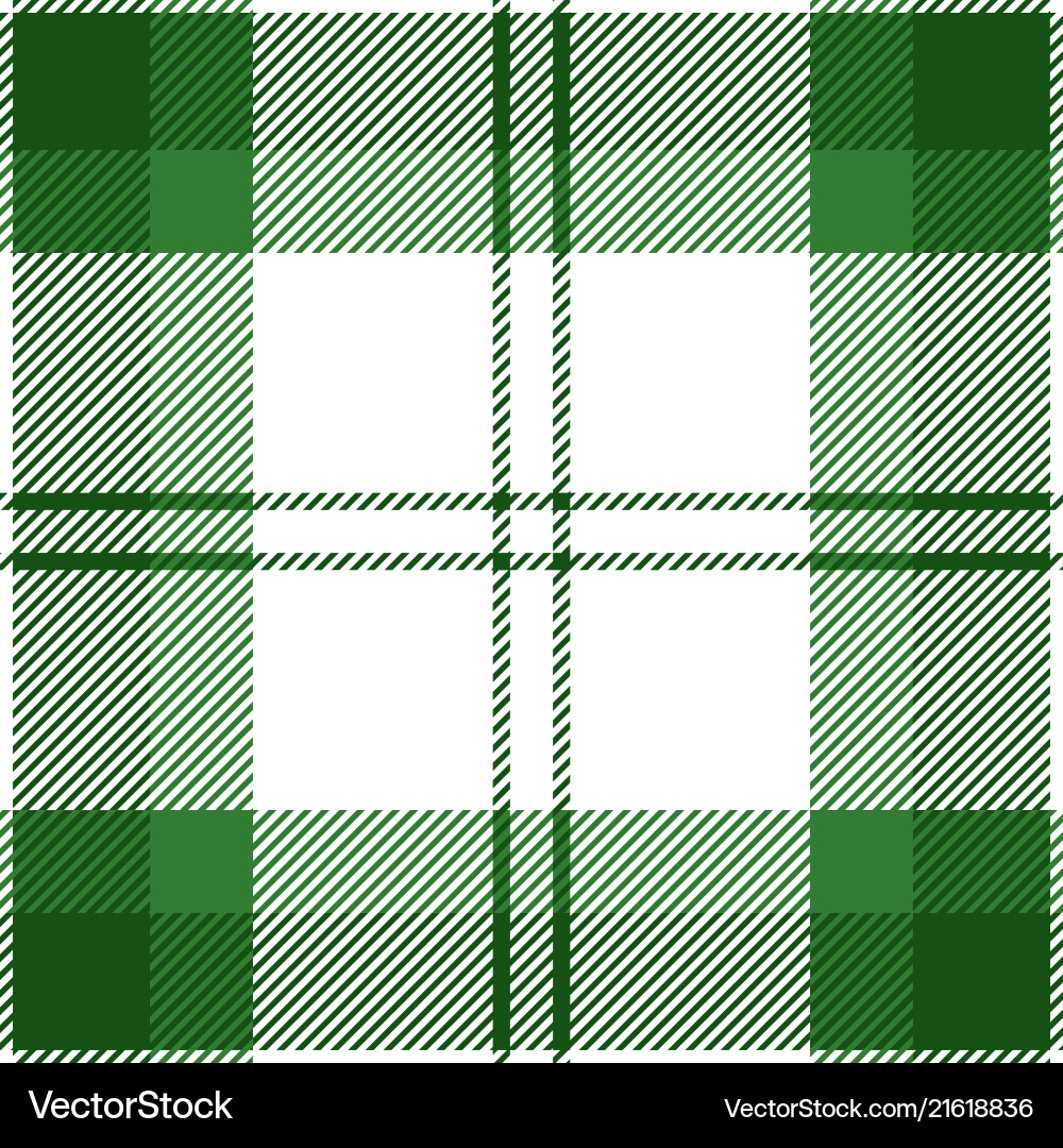 Green Tartan Plaid Pattern Vector Image