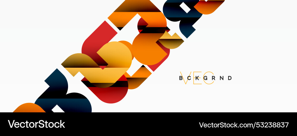 Abstract background colorful geometric curve Abstract background colorful geometric curve Vector Image