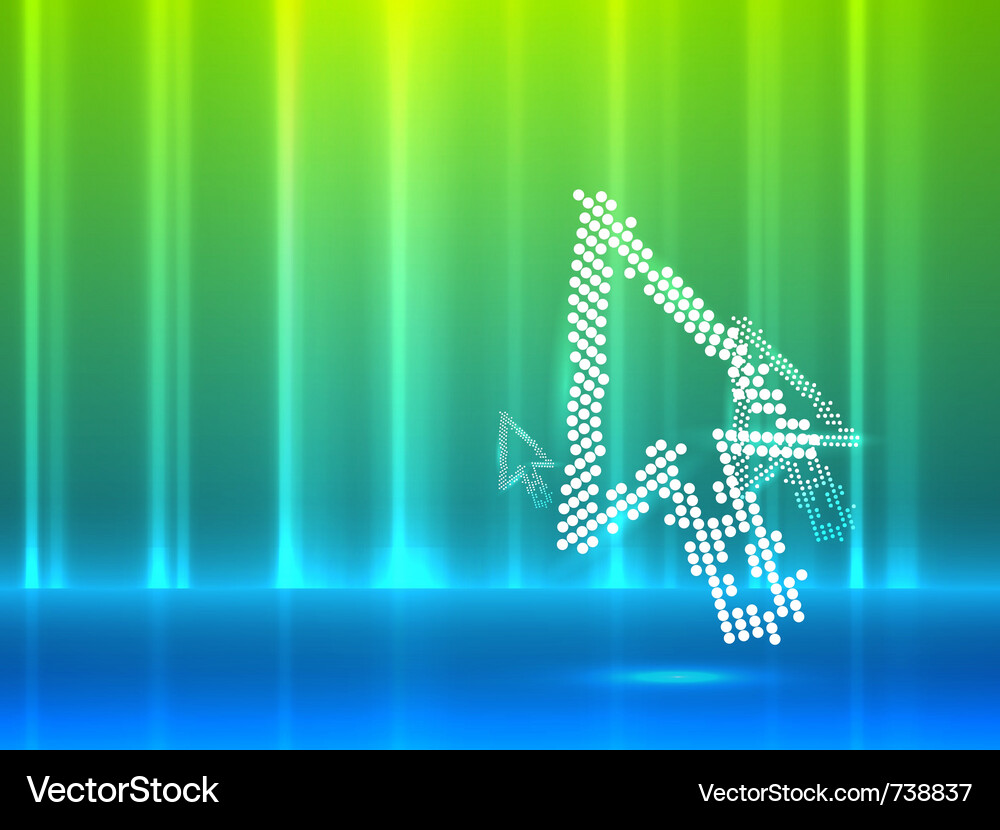 Mouse pointer abstract background Vector Image