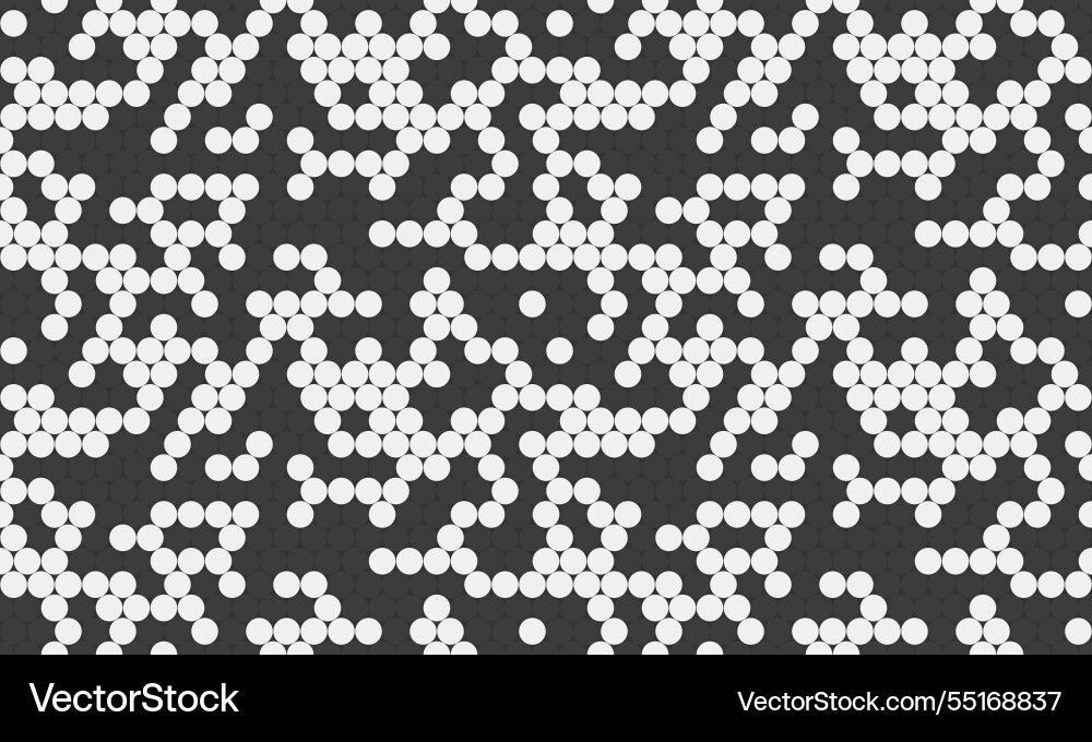 Round dotted pattern with geometric simplicity Vector Image