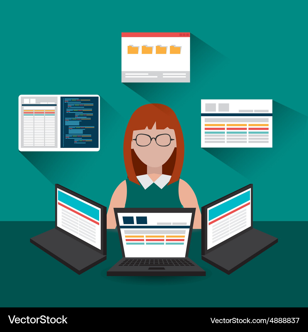 Software design Vector Image