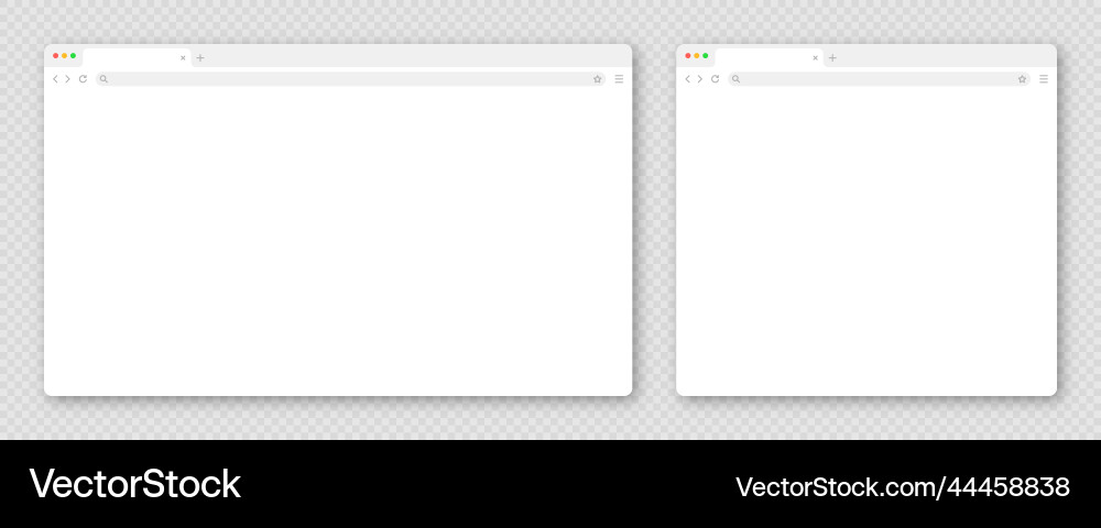 Blank web browser window with tab toolbar Blank web browser window with tab toolbar vector image