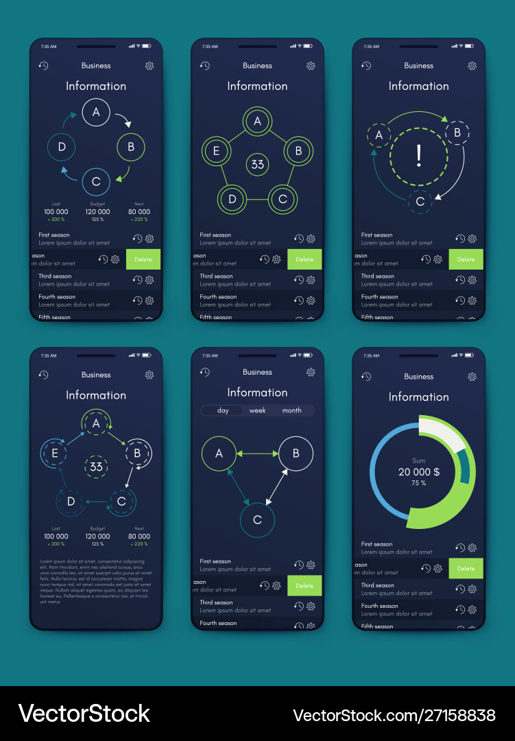 Different ui ux gui screens and flat web icons Different ui ux gui screens and flat web icons vector image