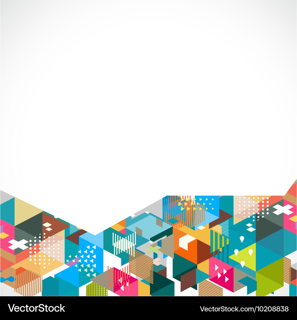 Dynamic Geometric Patterns vector image