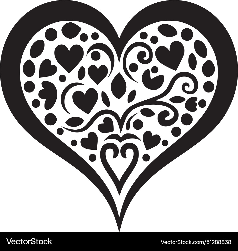 Heart - high quality logo ideal for t-shirt Vector Image