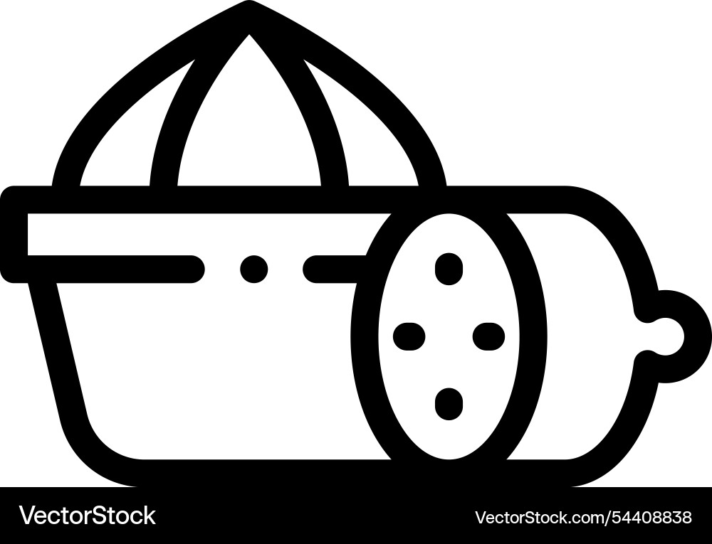 Juicer icon thin linear style design isolated Juicer icon thin linear style design isolated vector image