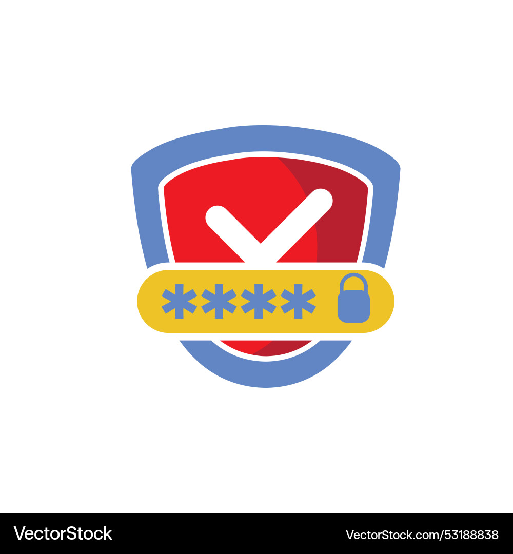 Pin code password protection concept Pin code password protection concept vector image