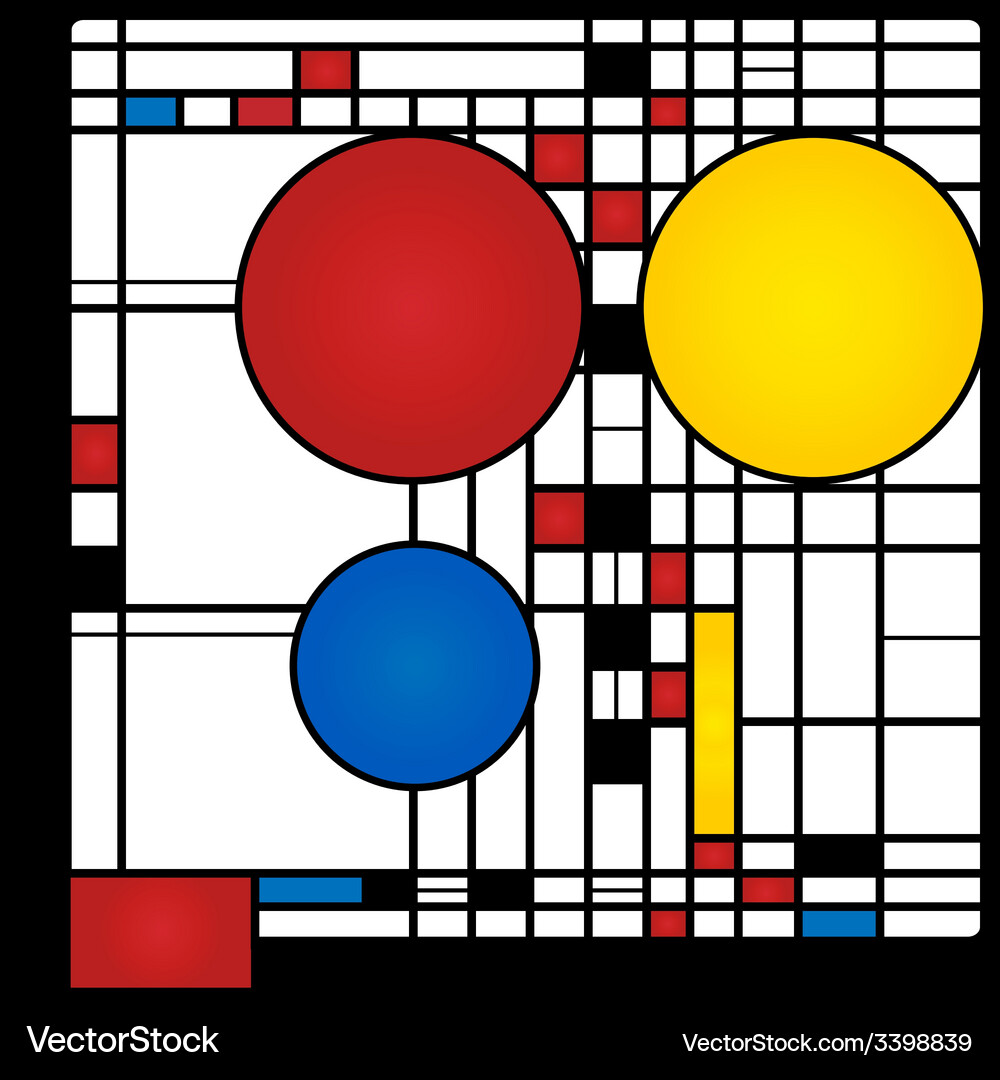 Cubist Background with Squares Vector Image
