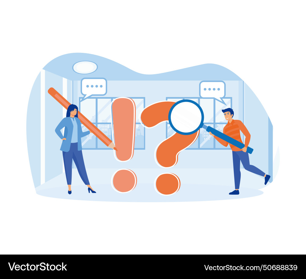 Frequently asked questions or problem solving Frequently asked questions or problem solving vector image