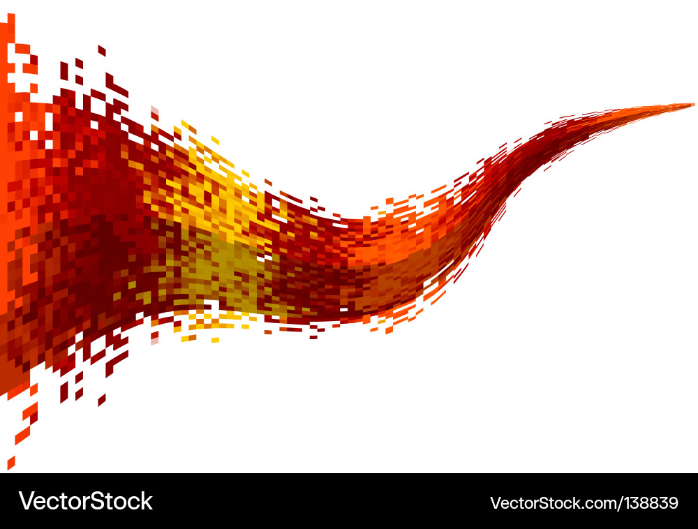 Pixelated Data Flow vector image