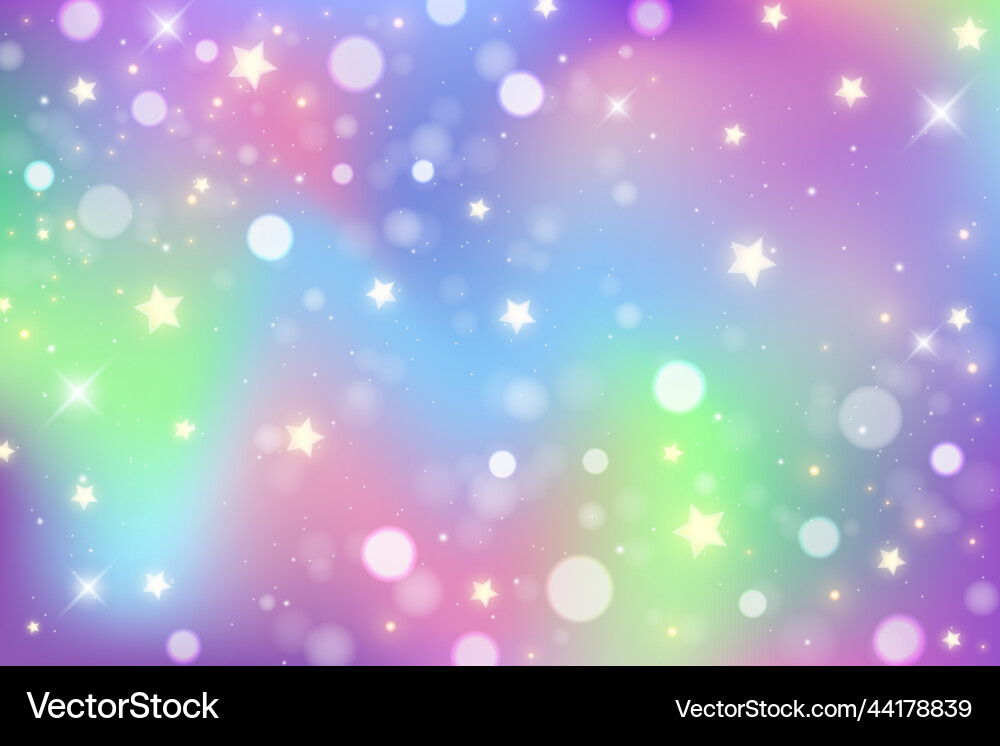 Rainbow unicorn background pastel gradient color Rainbow unicorn background pastel gradient color vector image