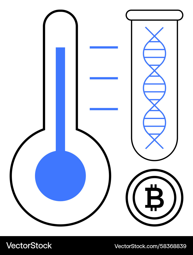 Science and Cryptocurrency – Royalty-Free Vector | VectorStock