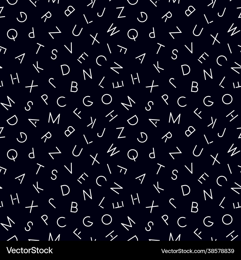Simple seamless alphabet pattern with latin Simple seamless alphabet pattern with latin vector image