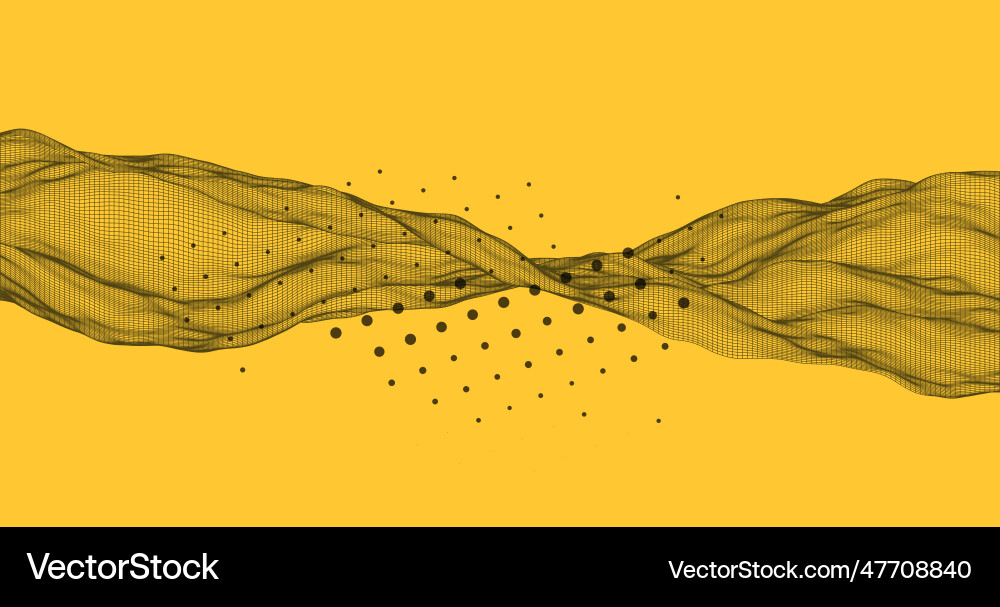 Abstract wave is made in a frame style template Abstract wave is made in a frame style template vector image