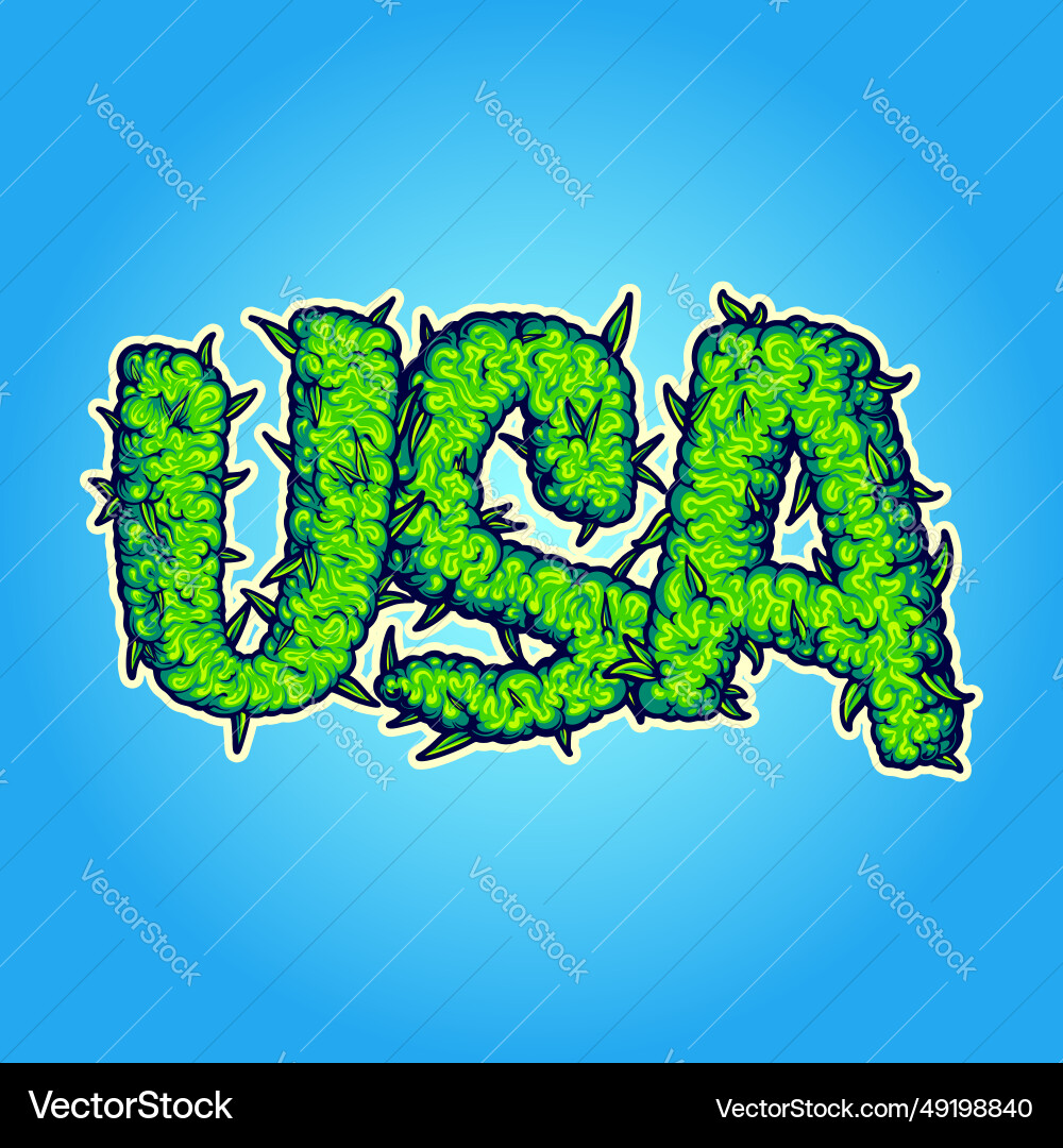 Cannabis usa schriftsteller Raucheffekt Cannabis usa schriftsteller Raucheffekt vektorbild