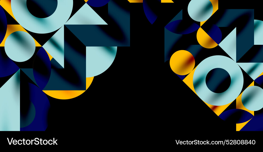Colorful simple dynamic geometric forms circles Colorful simple dynamic geometric forms circles Vector Image