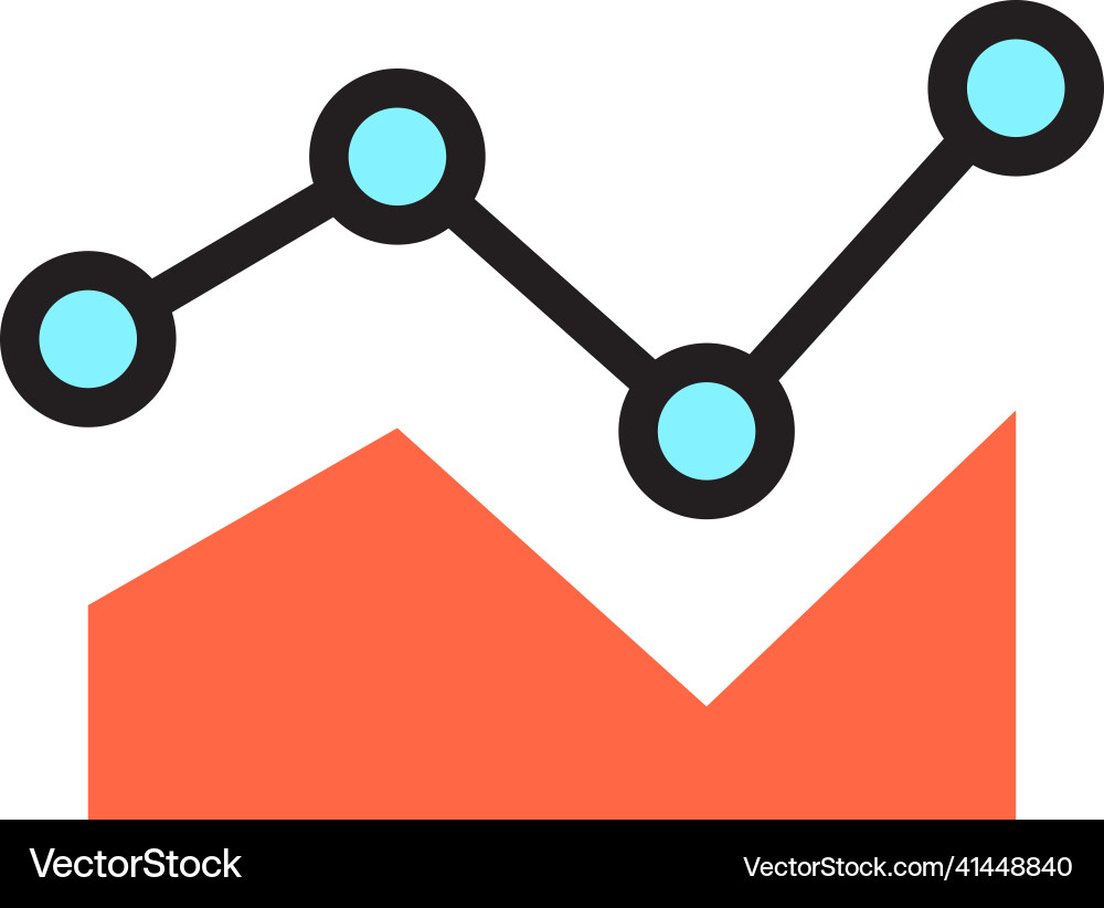 Data Chart Icon - Analysis & Reporting vector image